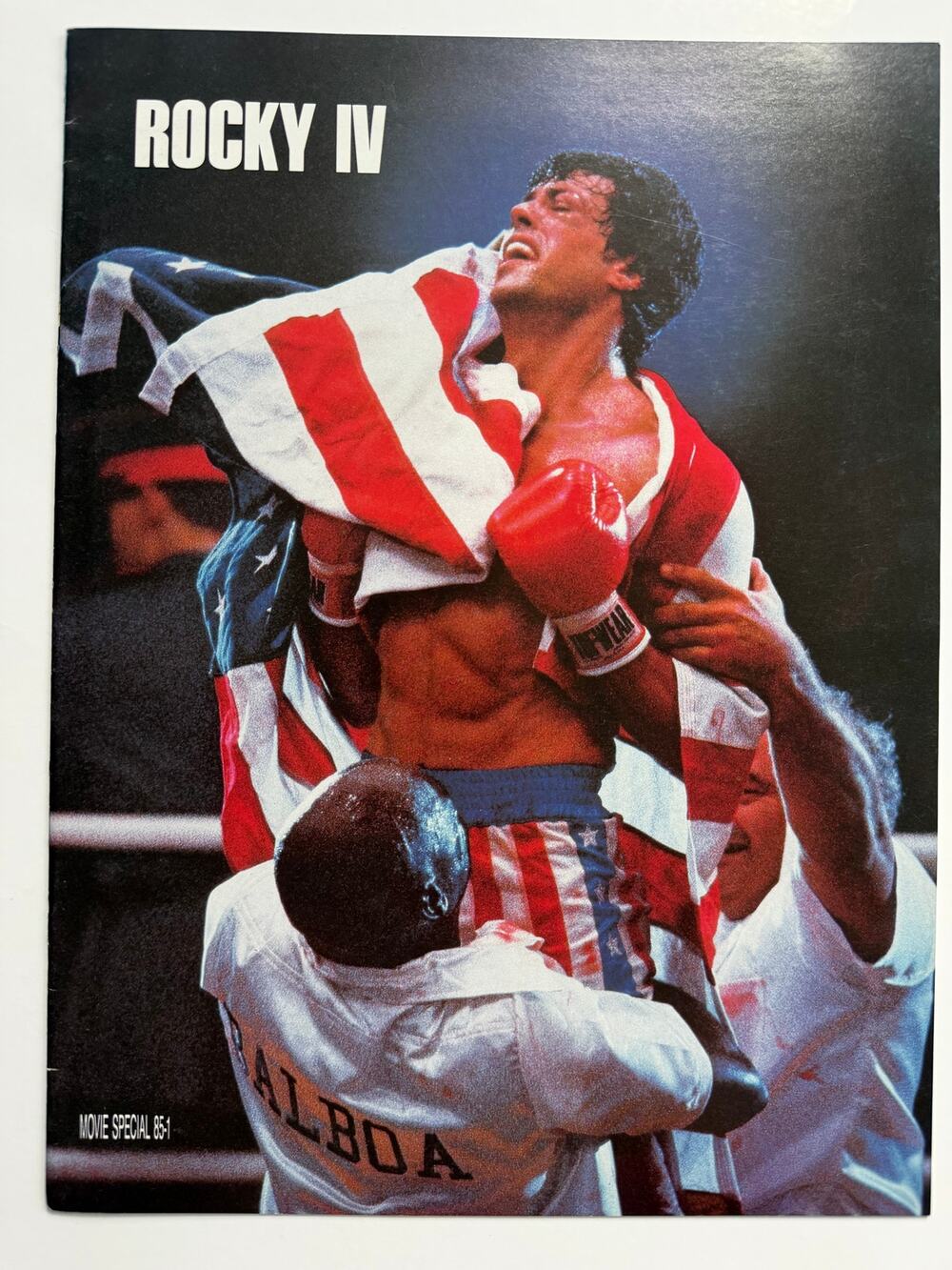 1985 Rocky IV Movie Program Sylvester Stallone, Boxing, Italian Stallion, Creed